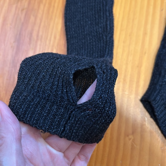 LULULEMON Cabin Yogi Long Sleeve Heathered Dark Grey Cashmere Boolux - Picture 4 of 8